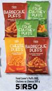 Food Lover's Puffs BBQ, Chutney Or Cheese-For 5 x 100g