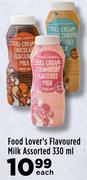 Food Lover's Flavoured Milk Assorted-330ml Each