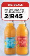 Food Lover's 100% Fruit Juice Blend Assorted-For 2 x 1.5Ltr