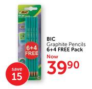 BIC Graphite Pencils 6+4 Free Pack
