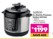 Salton 6Ltr Electric Pressure Cooker SEPC02
