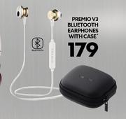 Premio V3 Bluetooth Earphones With Case