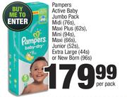 Pampers Active Baby Jumbo Pack-Per Pack