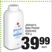 Johnson's Baby Powder (Selected)-400g Each