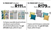Oeko-Tex 15-Piece Duvet Set (Double)