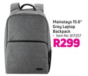 Mainstays 15.6" Grey Laptop Backpack