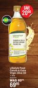 Lifestyle Food Canola & Extra Virgin Olive Oil-1L