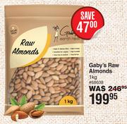 Gaby's Raw Almonds-1Kg