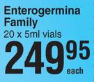 Enterogermina Family 20 x 5ml Vials-Each