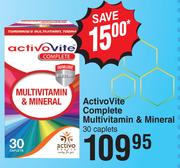 Activo Vite Complete Multivitamin & Mineral 30 Caplets