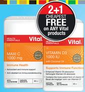 Vital Maxi C 1000mg 30 Caplets-Each