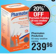 Pharmaton Pro Active 60 Easy Swallow Caplets