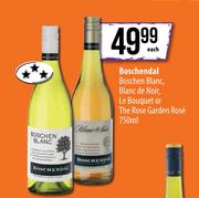 Boschendal Boschen Blanc, Blanc De Noir, Le Bouquet Or The Rose Garden Rose-750ml Each