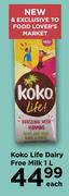 Koko Life Dairy Free Milk-1L Each