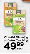 Vita Aid Slimming Or Detox Tea-50g Each