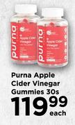 Purna Apple Cider Vinegar Gummies-30's Each
