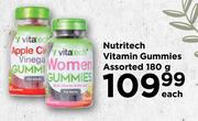 Nutritech Vitamin Gummies Assorted-180g Each