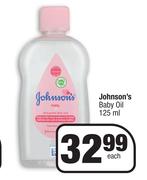 Johnson's Baby Oil-125ml Each