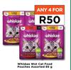 Whiskas Wet Cat Food Pouches Assorted-For Any 4 x 85g