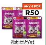 Whiskas Wet Cat Food Pouches Assorted-For Any 4 x 85g