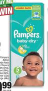 Pampers Active Jumbo Pack Disposable Diapers-Per Pack