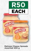 Melrose Cheese Spreads Assorted-400g Each