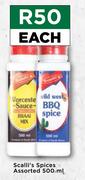 Scalli's Spices Assorted-500ml Each
