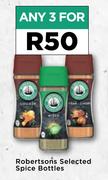 Robertsons Selected Spice Bottles-For 3