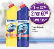 Domestos Thick Bleach Assorted-For 2 x 750ml