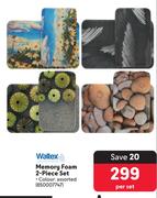 Waltex Memory Foam 2 Piece Set-Per Set