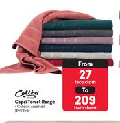 Colibri Capri Towel Range (Face Cloth)