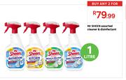 Mr.Sheen Cleaner & Disinfectant-For Any 2 x 1L