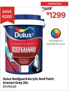 Dulux 20L Grecian Grey Roofguard Acrylic Roof Paint 81416528