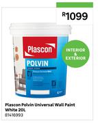Plascon 20L Polvin Universal Wall Paint White 81416993