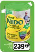 Nestle Nido Powdered Drink 3+ Only-1.8Kg Each