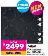 Univa 4 Plate Ceran Hob U156CB