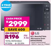 LG 42L Neochef Solo Microwave Oven MS4235GIS
