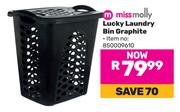 Miss Molly Lucky Laundry Bin Graphite