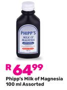 Phipp's Milk Of Magnesia Assorted-100ml