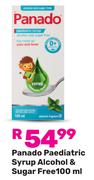 Panado Paediatric Syrup Alcohol & Sugar Free-100ml