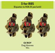 Ol' Roy Dog Hooves-For 3 x 15's Pack