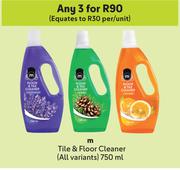 M Tile & Floor Cleaner (All Variants)-For Any 3 x 750ml