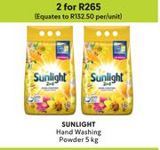 Sunlight Hand Washing Powder-For 2 x 5Kg