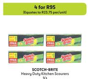 Scotch-Brite Heavy Duty Kitchen Scourers-For 4