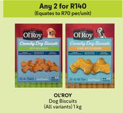 Ol' Roy Dog Biscuits (All Variants)-For Any 2 x 1kg