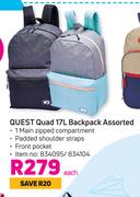 Quest Quad 17L Backpack Assorted-Each