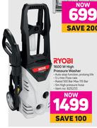 Ryobi 1600W High Pressure Washer
