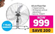 Logik 45cm Floor Fan