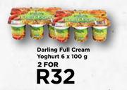 Darling Full Cream Yoghurt-For 2 x 6 x 100g