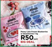 Penny Lane Frozen Blueberries Or Strawberries-1kg Each
